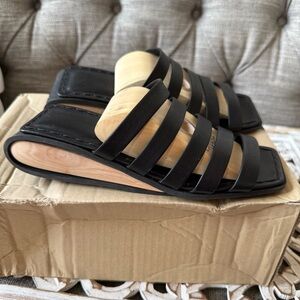 Trippen Black Sandals Shoes Women’s 37 6.5 NEW